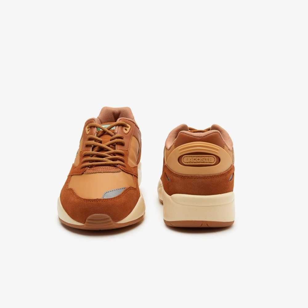 Brw/Lt Tan Lacoste Storm 96 Lo Sneakers | RYIBXF-675