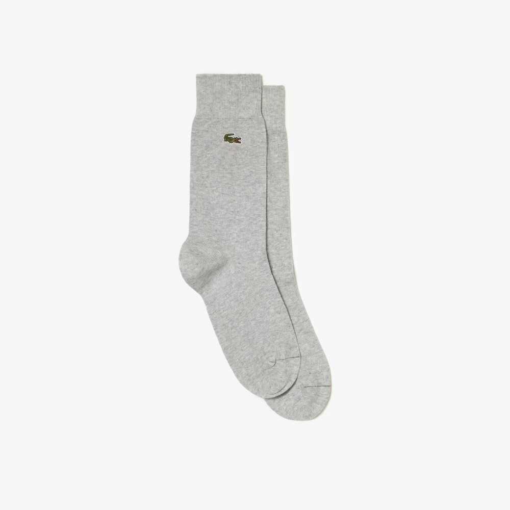 Cca Lacoste Cotton Blend High-Cut Socks | YIXMPH-862