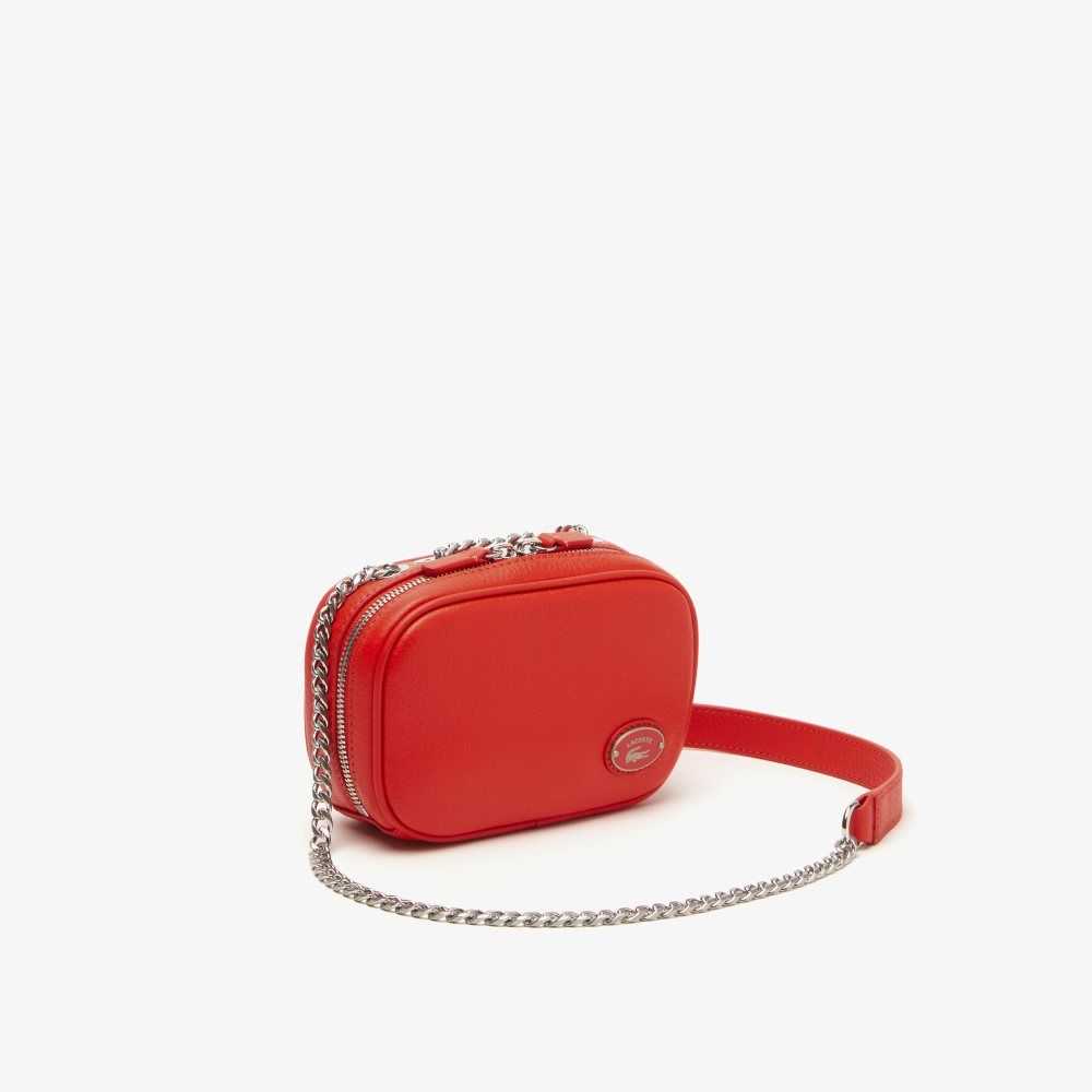 Corrida Lacoste Top Grain Leather Square Shoulder Bag | XZJIHG-783