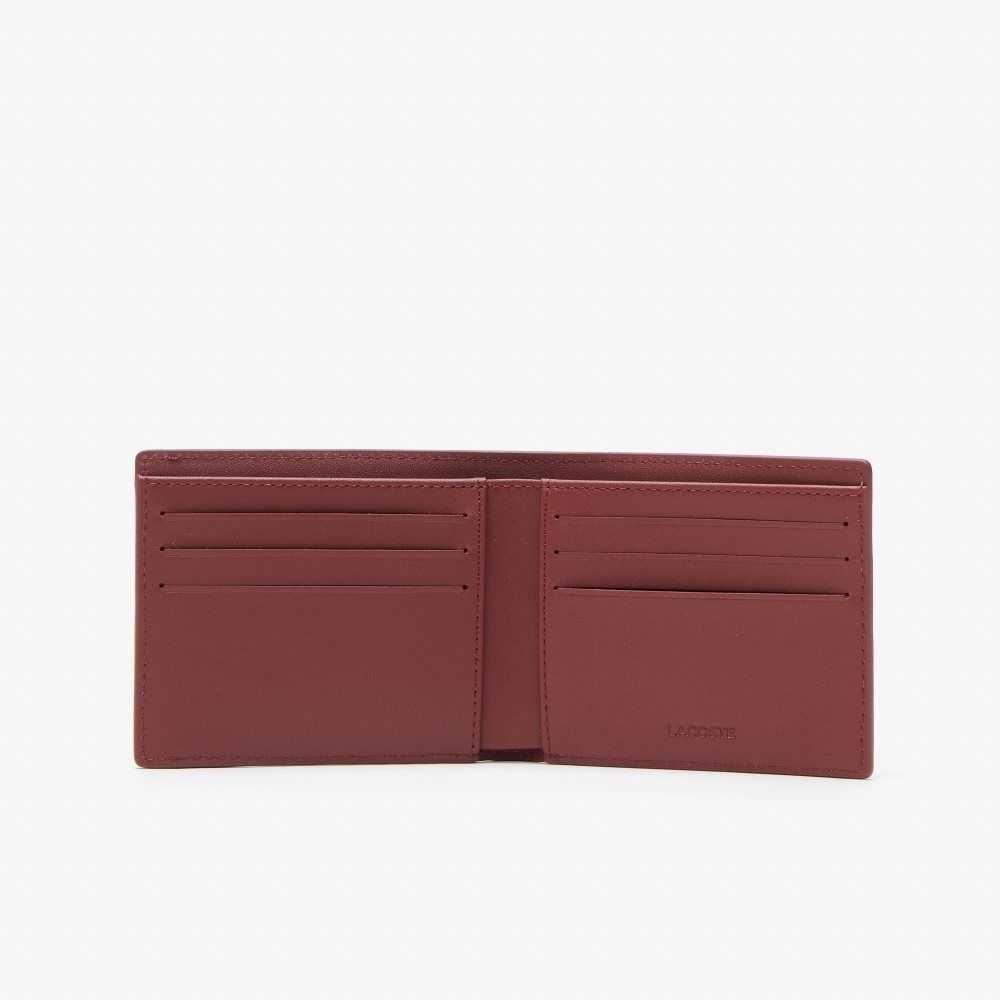 Cranberry Celosie Lacoste LCST Print Color-Block Billfold | RFPLWA-381