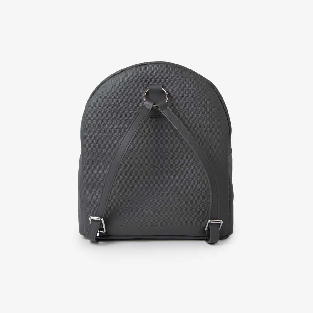 Dark Shadow Lacoste Large Front Pocket Backpack | WHEIZK-243