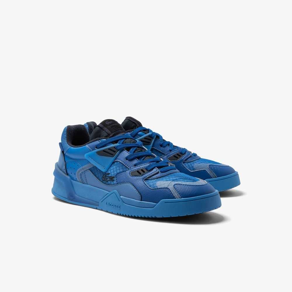 Dk Blu/Blu Lacoste LT125 Leather Sneakers | WIHSVK-963