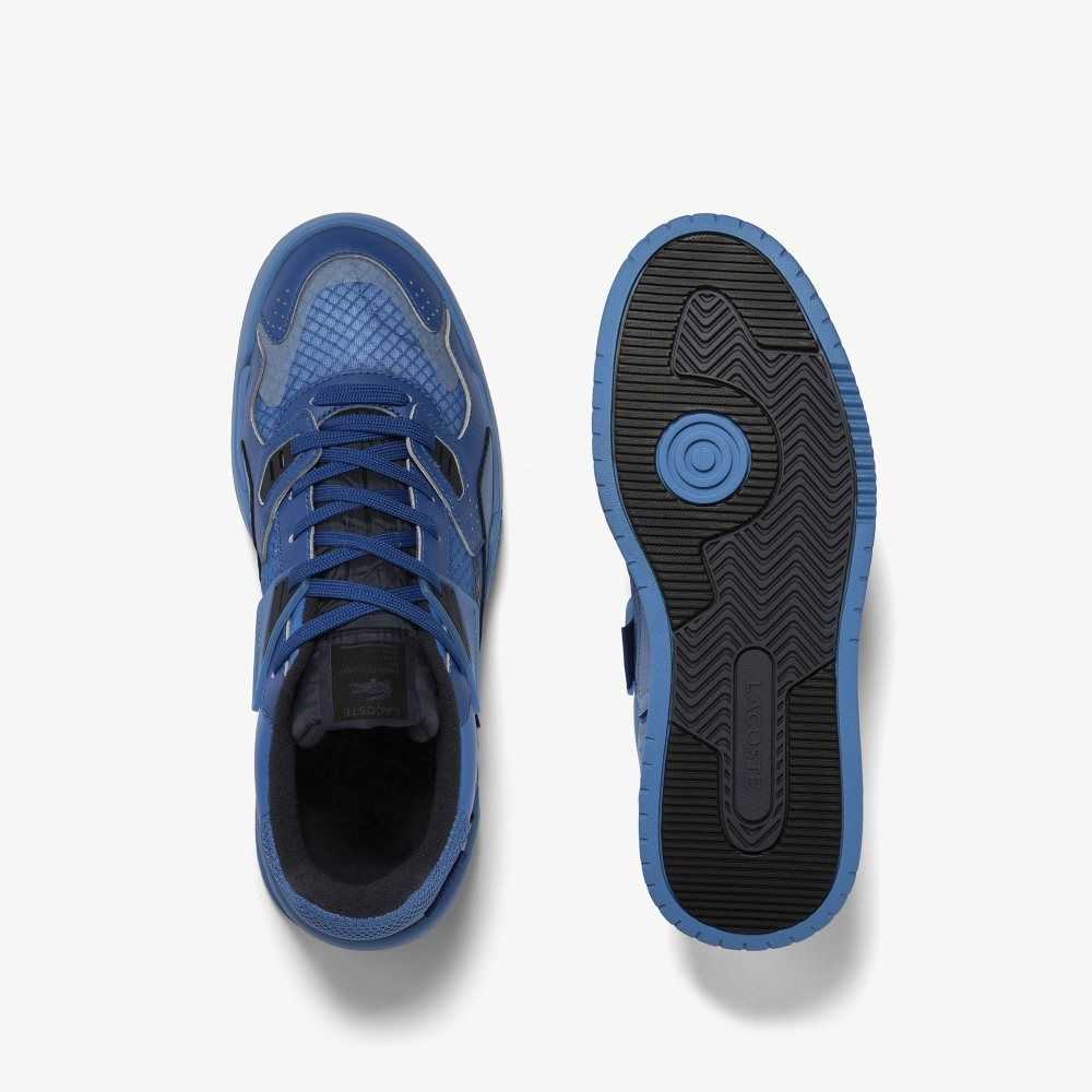 Dk Blu/Blu Lacoste LT125 Leather Sneakers | WIHSVK-963