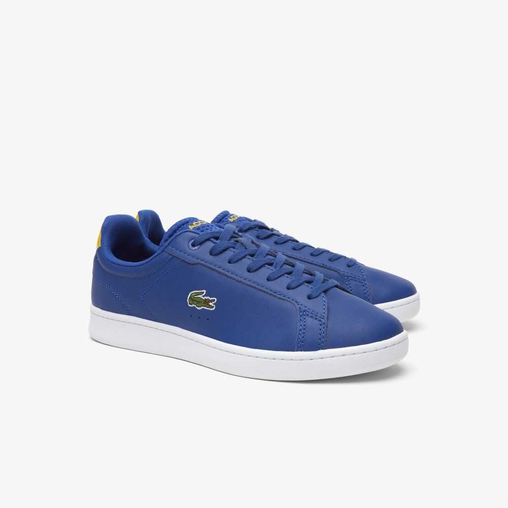 Dk Blue /White Lacoste Carnaby Pro Leather Heel Pop Sneakers | WDBGYK-068