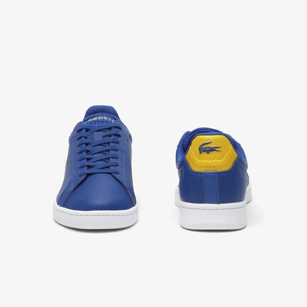 Dk Blue /White Lacoste Carnaby Pro Leather Heel Pop Sneakers | WDBGYK-068