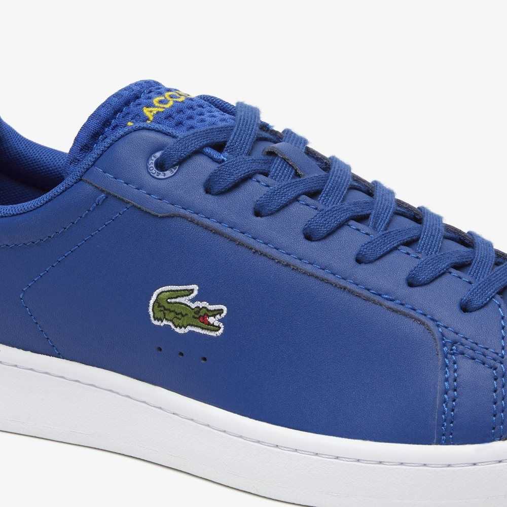 Dk Blue /White Lacoste Carnaby Pro Leather Heel Pop Sneakers | WDBGYK-068