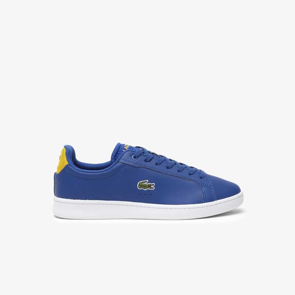 Dk Blue /White Lacoste Carnaby Pro Leather Heel Pop Sneakers | WDBGYK-068