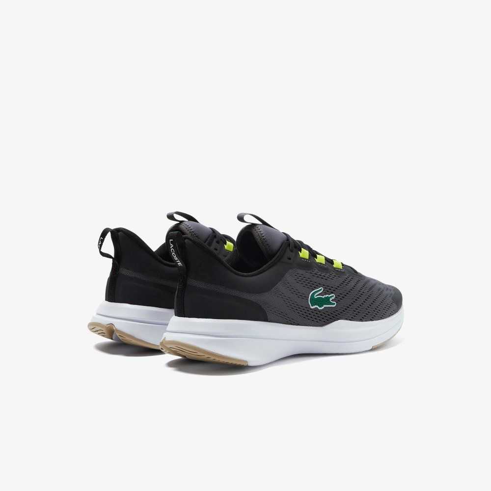 Dk Gry/Blk Lacoste Run Spin Sneakers | UQRLDF-136