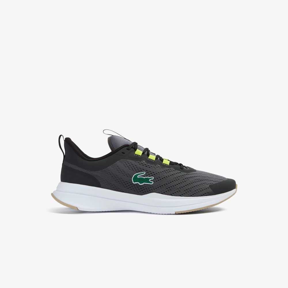 Dk Gry/Blk Lacoste Run Spin Sneakers | UQRLDF-136