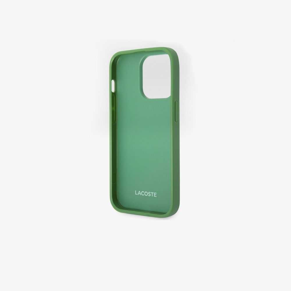 Estragon Lacoste Petit Pique Effect iPhone 14 Pro Max Case | LIEMKC-976