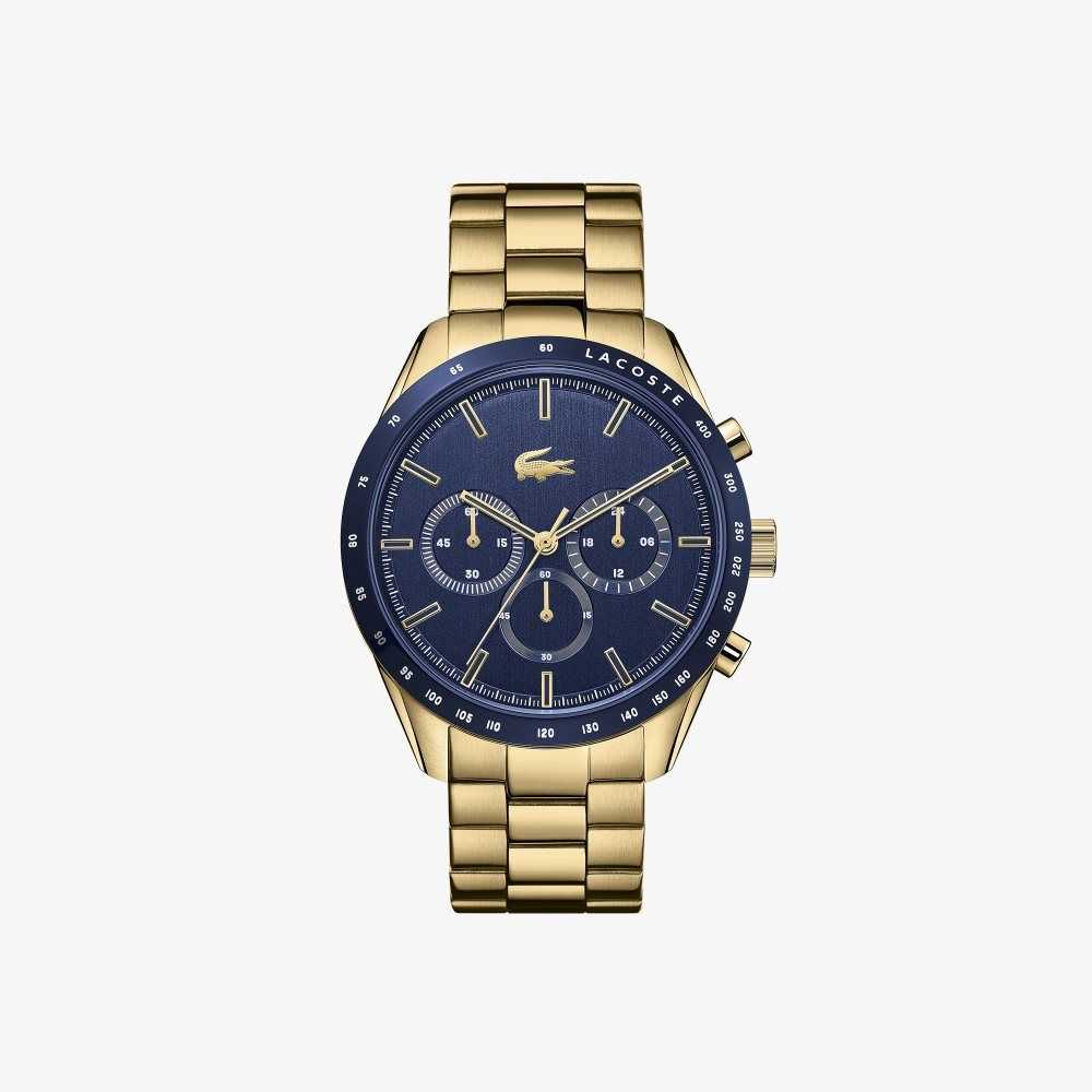 Gold Lacoste Boston Chronograph Ionic Gold Plated Watch | BHTKRU-751