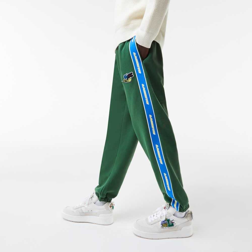 Green Lacoste Branded Band Trackpants | WYXSKF-580