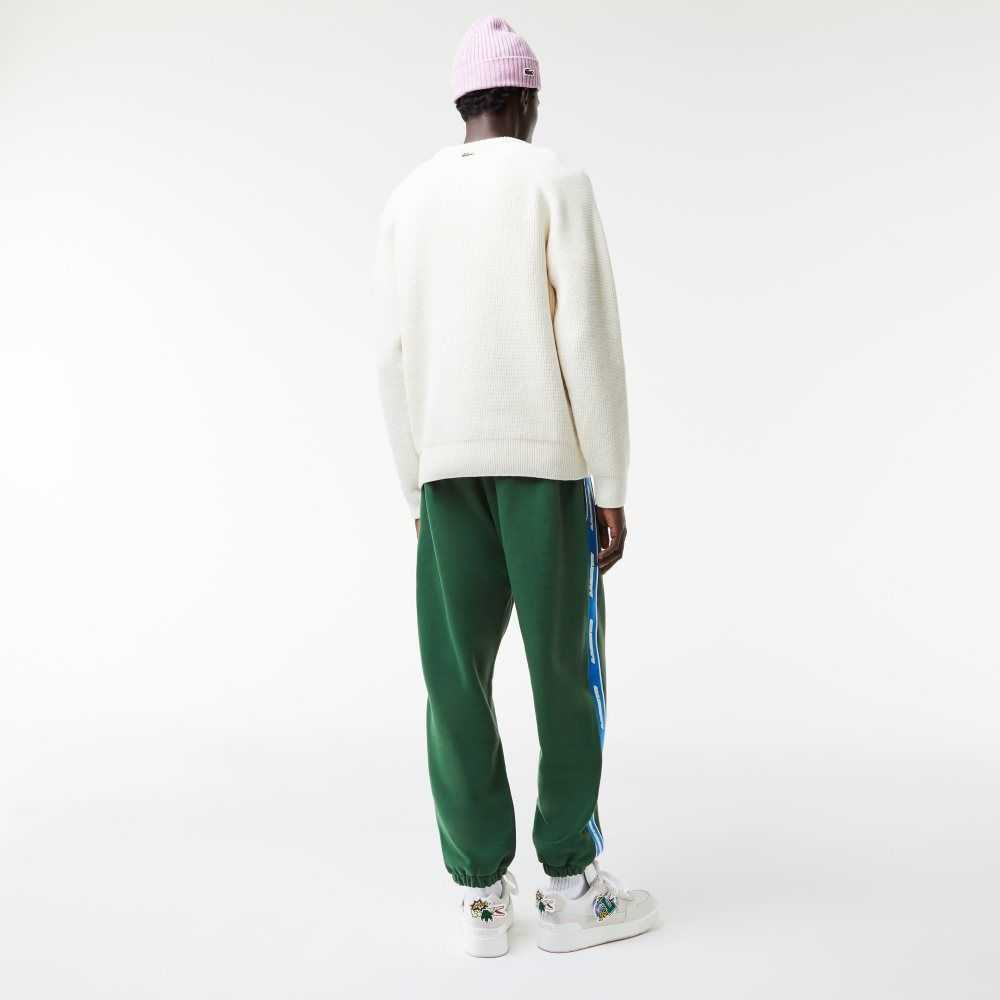 Green Lacoste Branded Band Trackpants | WYXSKF-580