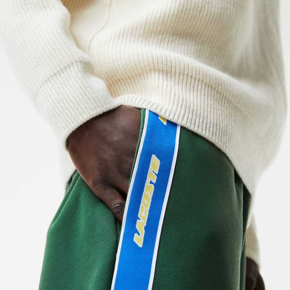 Green Lacoste Branded Band Trackpants | WYXSKF-580