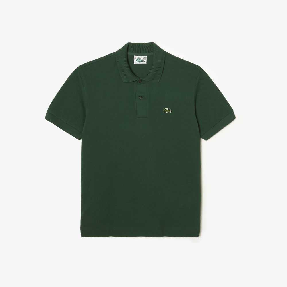 Green Lacoste Classic Fit Heavy Cotton Pique L.12.21 Polo | XVZIAW-259