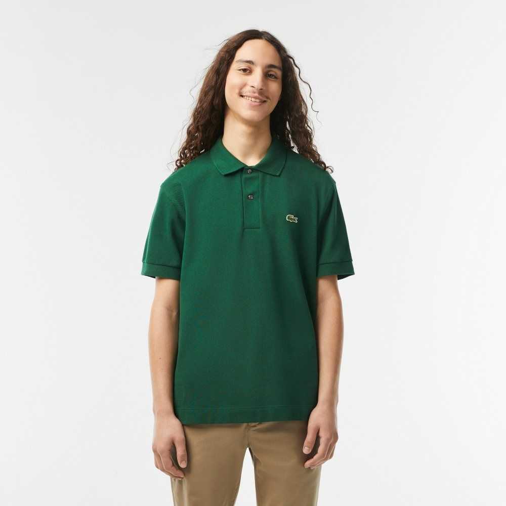 Green Lacoste Classic Fit Heavy Cotton Pique L.12.21 Polo | XVZIAW-259