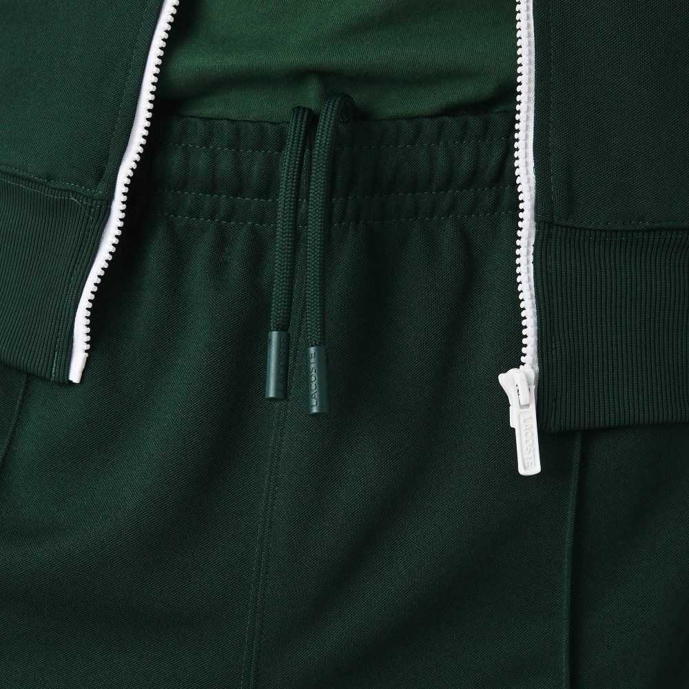 Green Lacoste Contrast Side Band Trackpants | ADGPTN-931