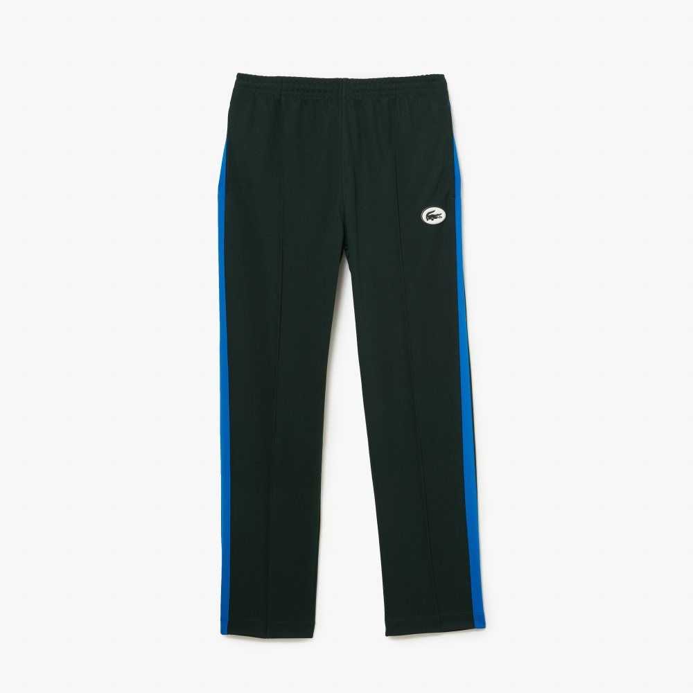 Green Lacoste Contrast Side Band Trackpants | ADGPTN-931