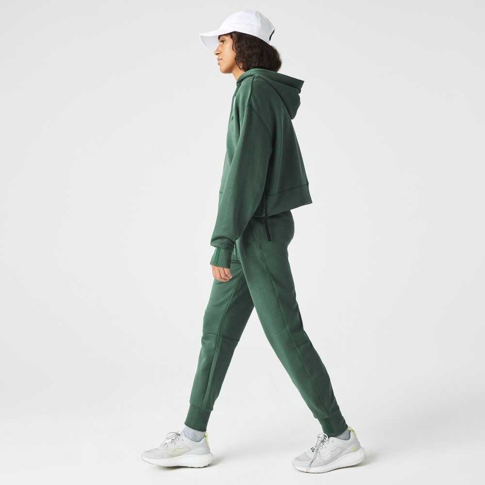 Green Lacoste Cotton Jersey Trackpants | BSQUAP-872