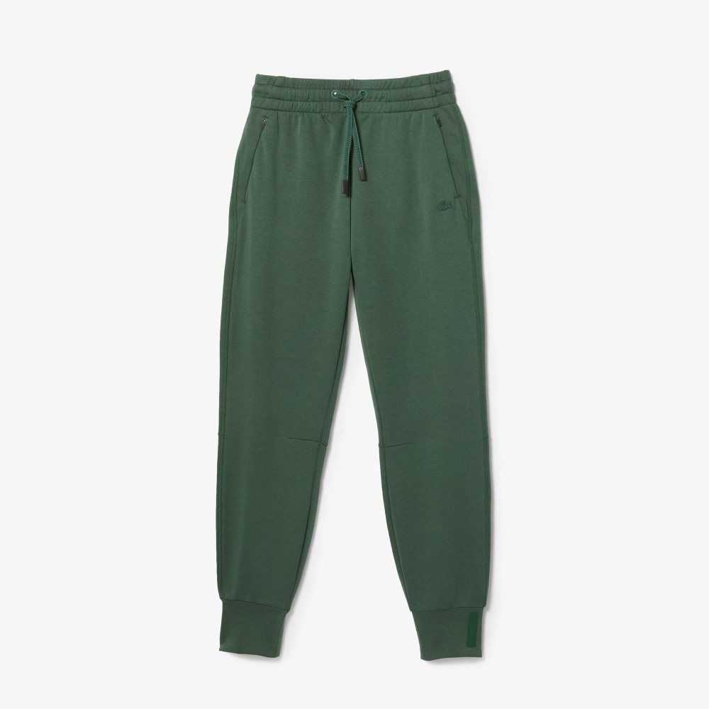 Green Lacoste Cotton Jersey Trackpants | BSQUAP-872