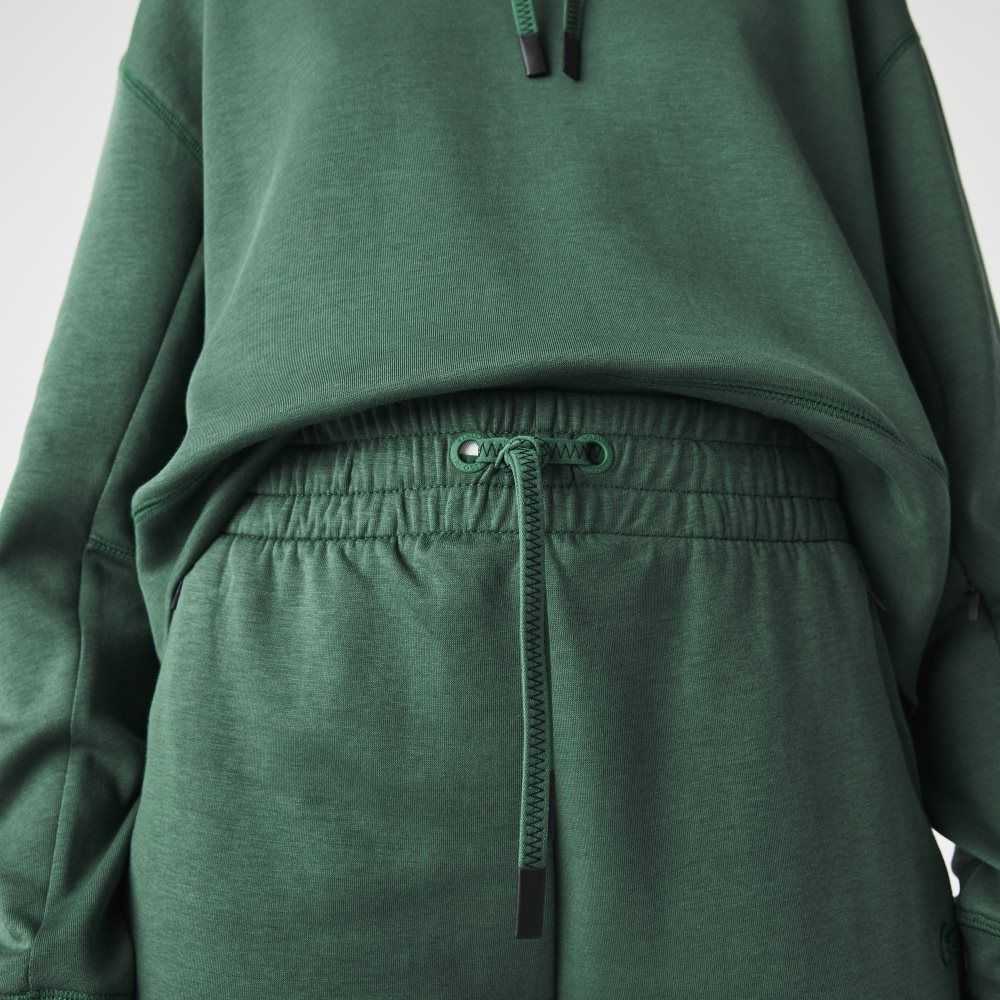 Green Lacoste Cotton Jersey Trackpants | BSQUAP-872