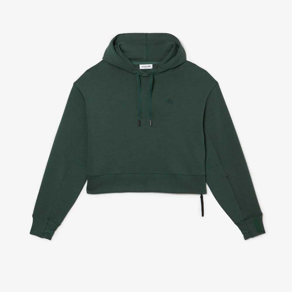 Green Lacoste Hooded Sweatshirt | VETFXO-357