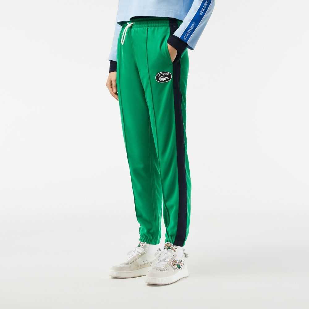 Green Lacoste Mini Pique Trackpants | NPBZLX-862