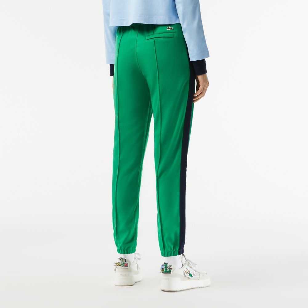 Green Lacoste Mini Pique Trackpants | NPBZLX-862