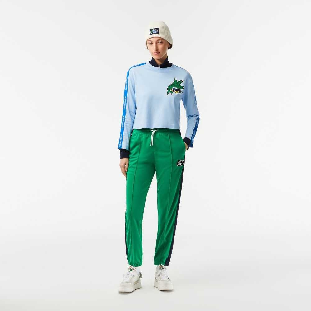 Green Lacoste Mini Pique Trackpants | NPBZLX-862