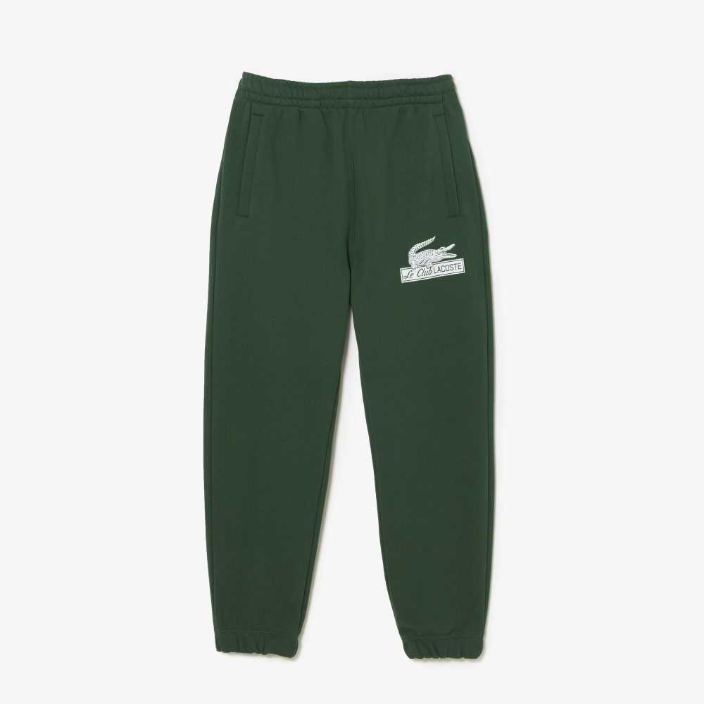 Green Lacoste Organic Cotton Track Pants | LIEFGV-251