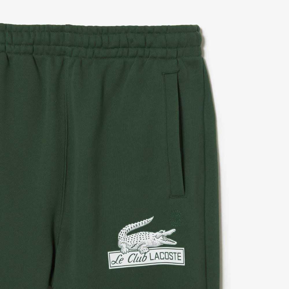 Green Lacoste Organic Cotton Track Pants | LIEFGV-251