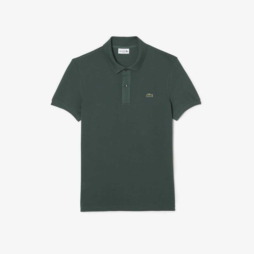 Green Lacoste Original L.12.12 Slim Fit Petit Pique Cotton Polo | MRAXUS-623