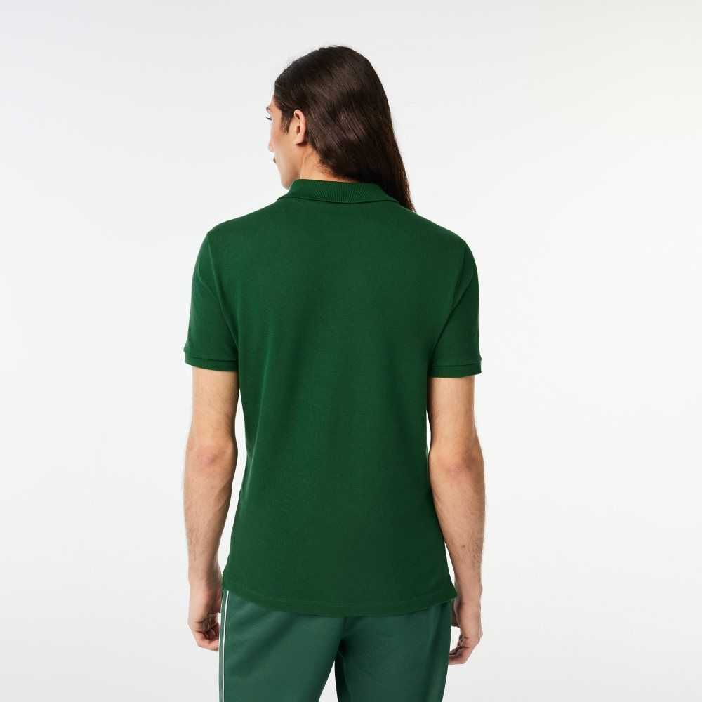 Green Lacoste Original L.12.12 Slim Fit Petit Pique Cotton Polo | WZDVQH-745