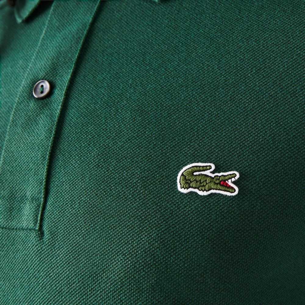 Green Lacoste Original L.12.12 Slim Fit Petit Pique Cotton Polo | WZDVQH-745