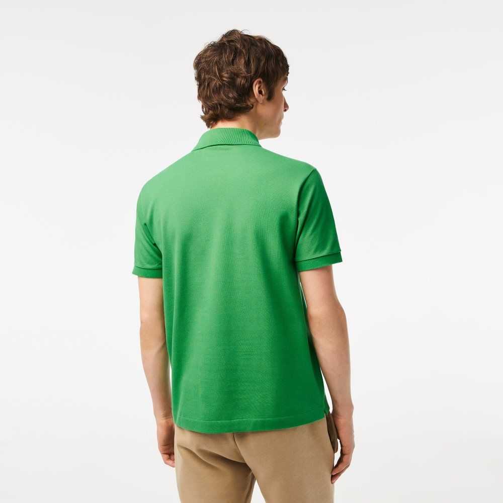 Green Lacoste Original L.12.12 petit pique cotton Polo | QOKEZM-985