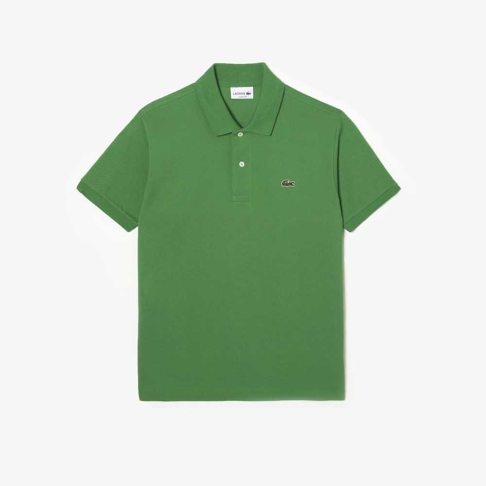 Green Lacoste Original L.12.12 petit pique cotton Polo | QOKEZM-985