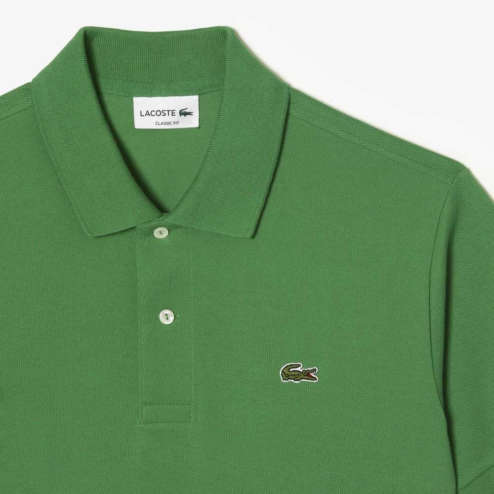 Green Lacoste Original L.12.12 petit pique cotton Polo | QOKEZM-985