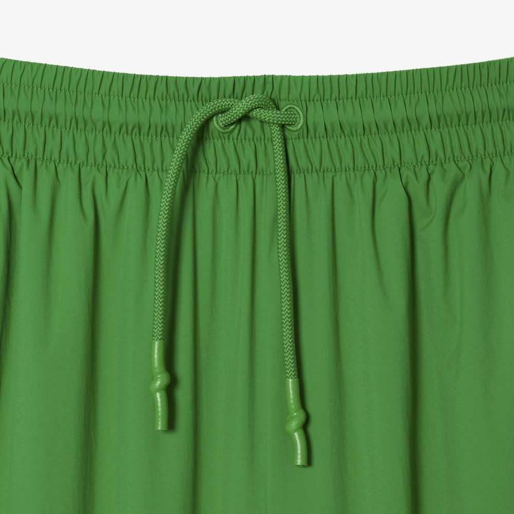 Green Lacoste Perforated Effect Track Pants | SXARYT-581