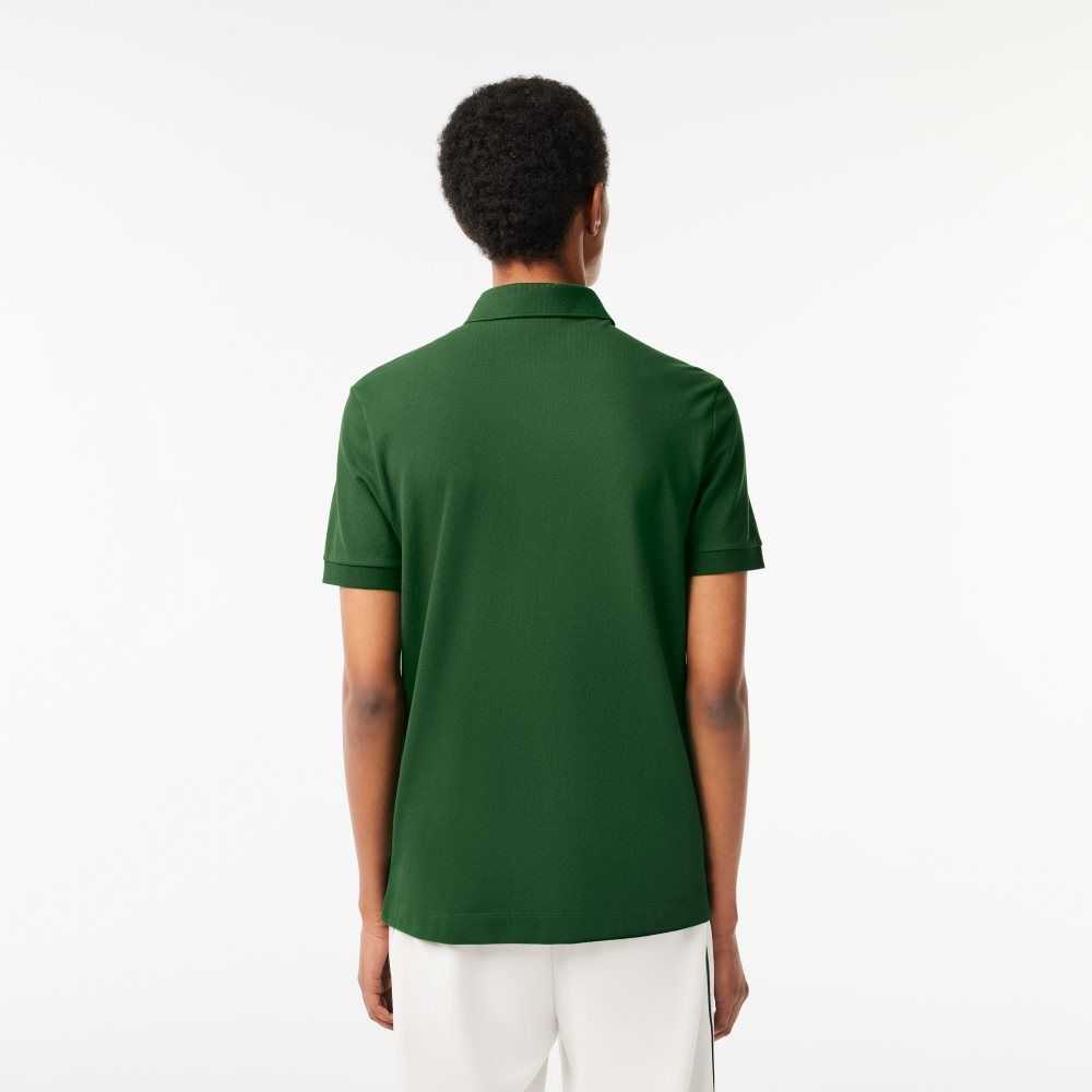 Green Lacoste Smart Paris Polo Stretch Cotton | CHQZVX-635