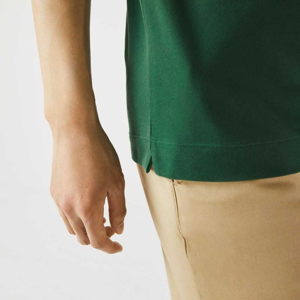 Green Lacoste Smart Paris Polo Stretch Cotton | CHQZVX-635