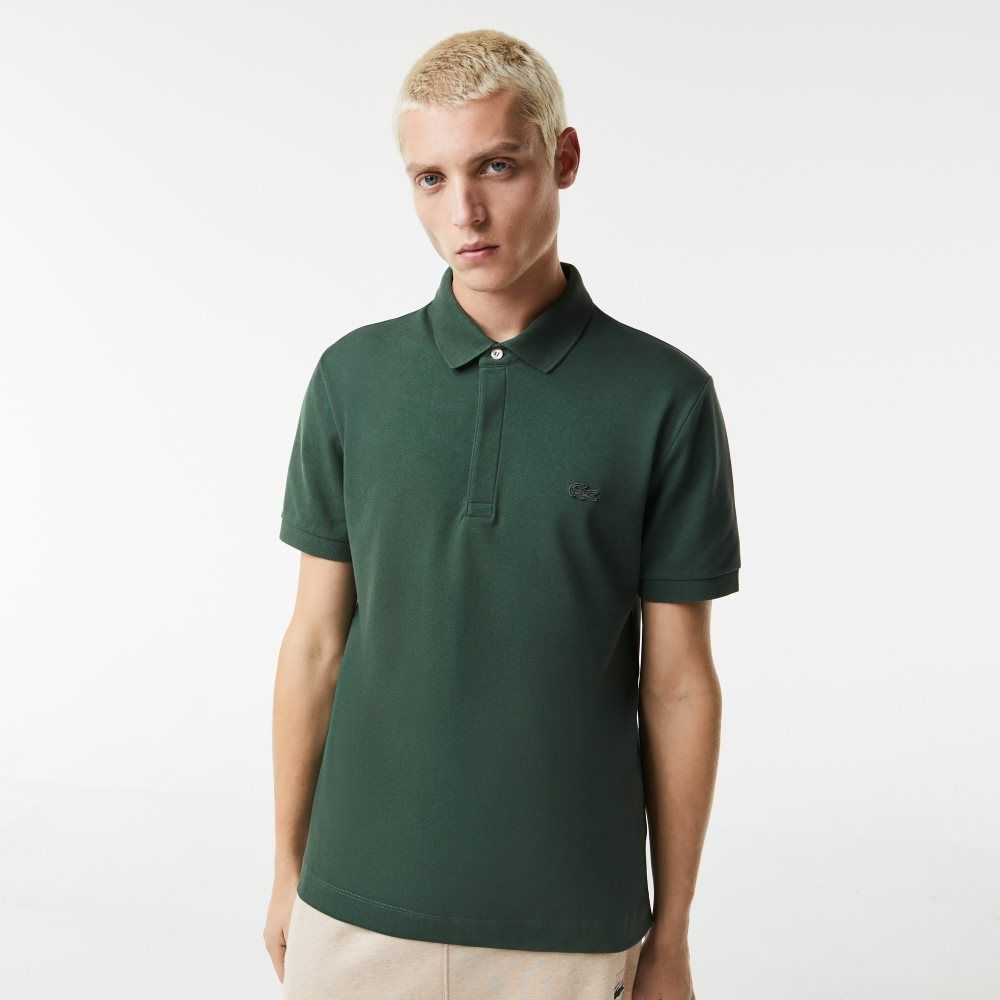 Green Lacoste Smart Paris Polo Stretch Cotton | TGWVRC-347