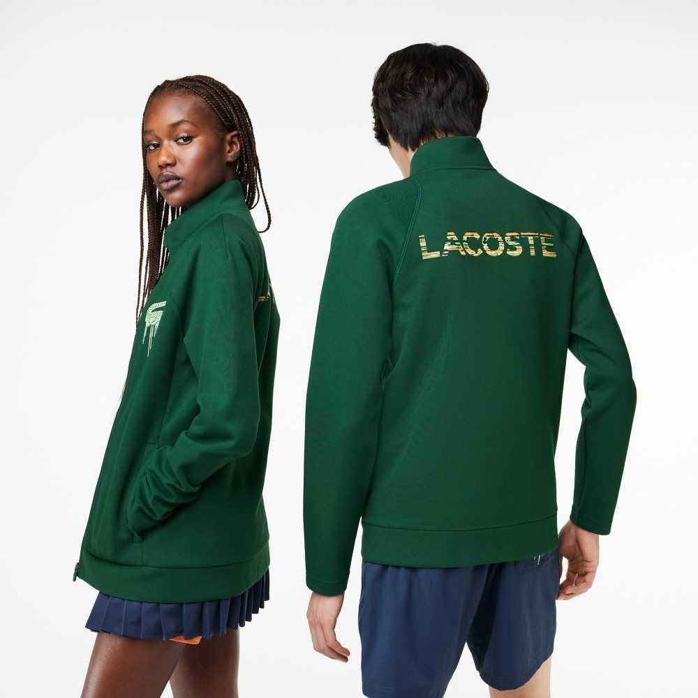 Green Lacoste Sport Miami Open Edition Sweatshirt | ZXPMBR-046