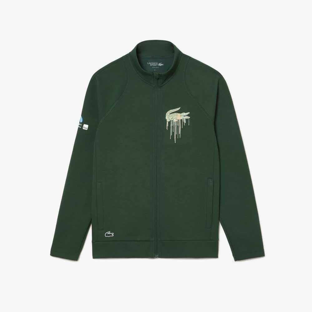 Green Lacoste Sport Miami Open Edition Sweatshirt | ZXPMBR-046