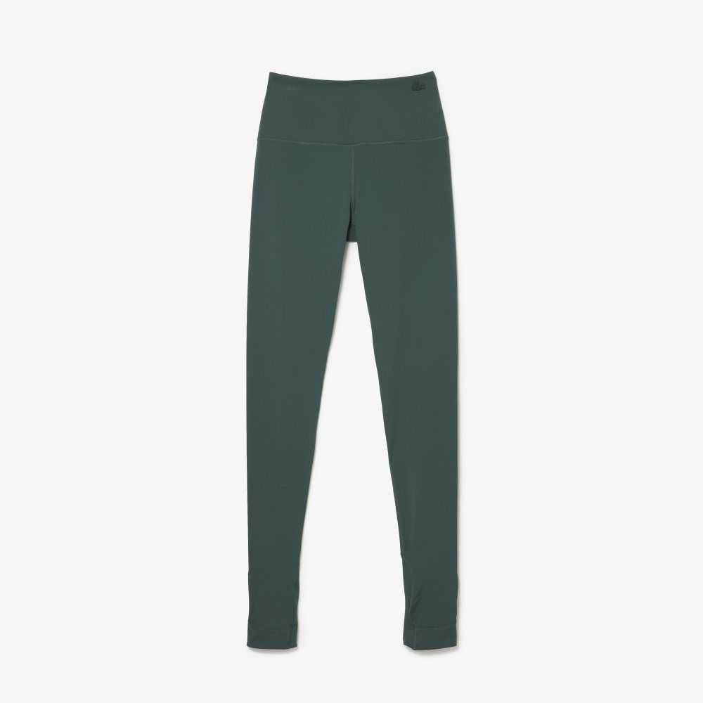 Green Lacoste Stirrup Leggings | UTKSLJ-627