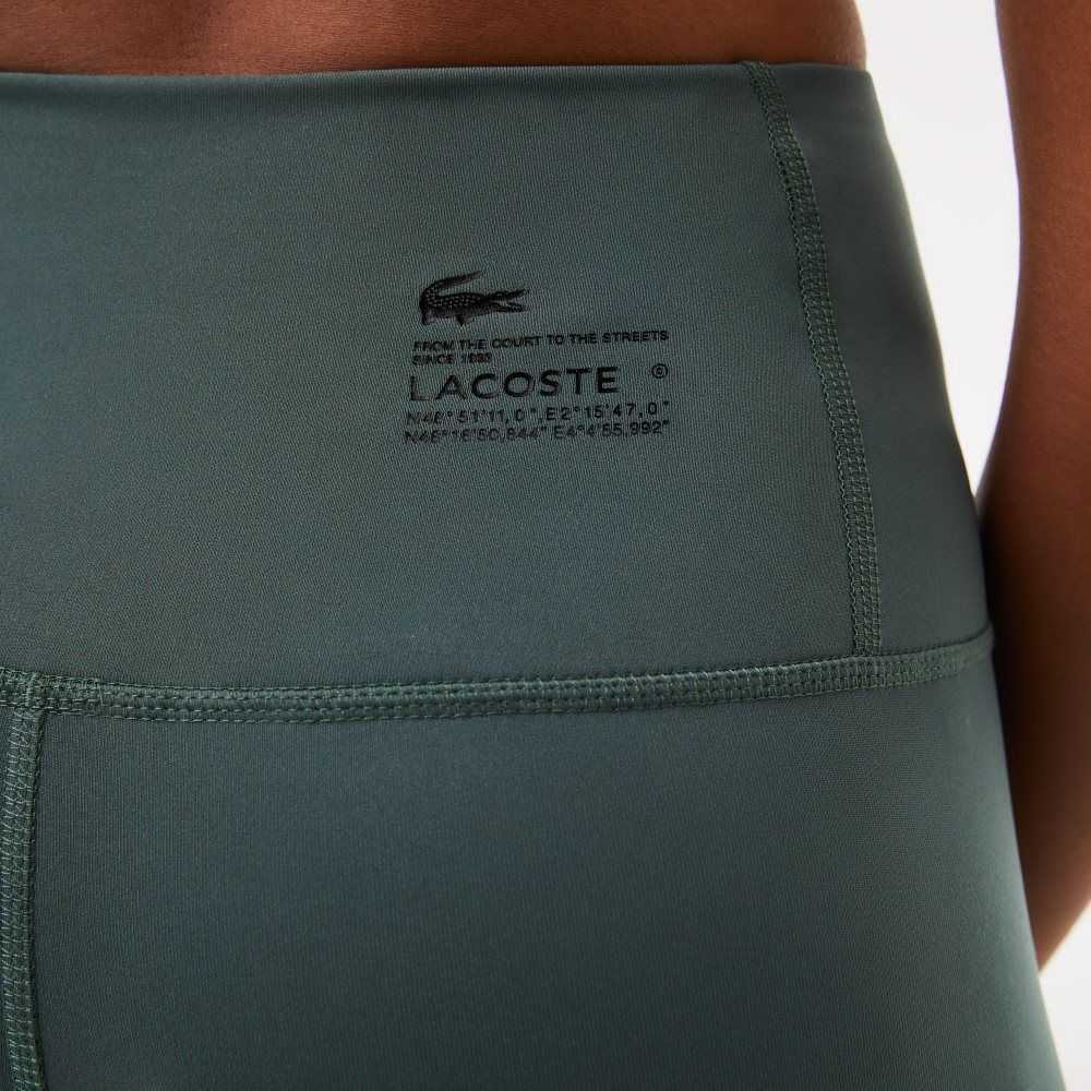 Green Lacoste Stirrup Leggings | UTKSLJ-627