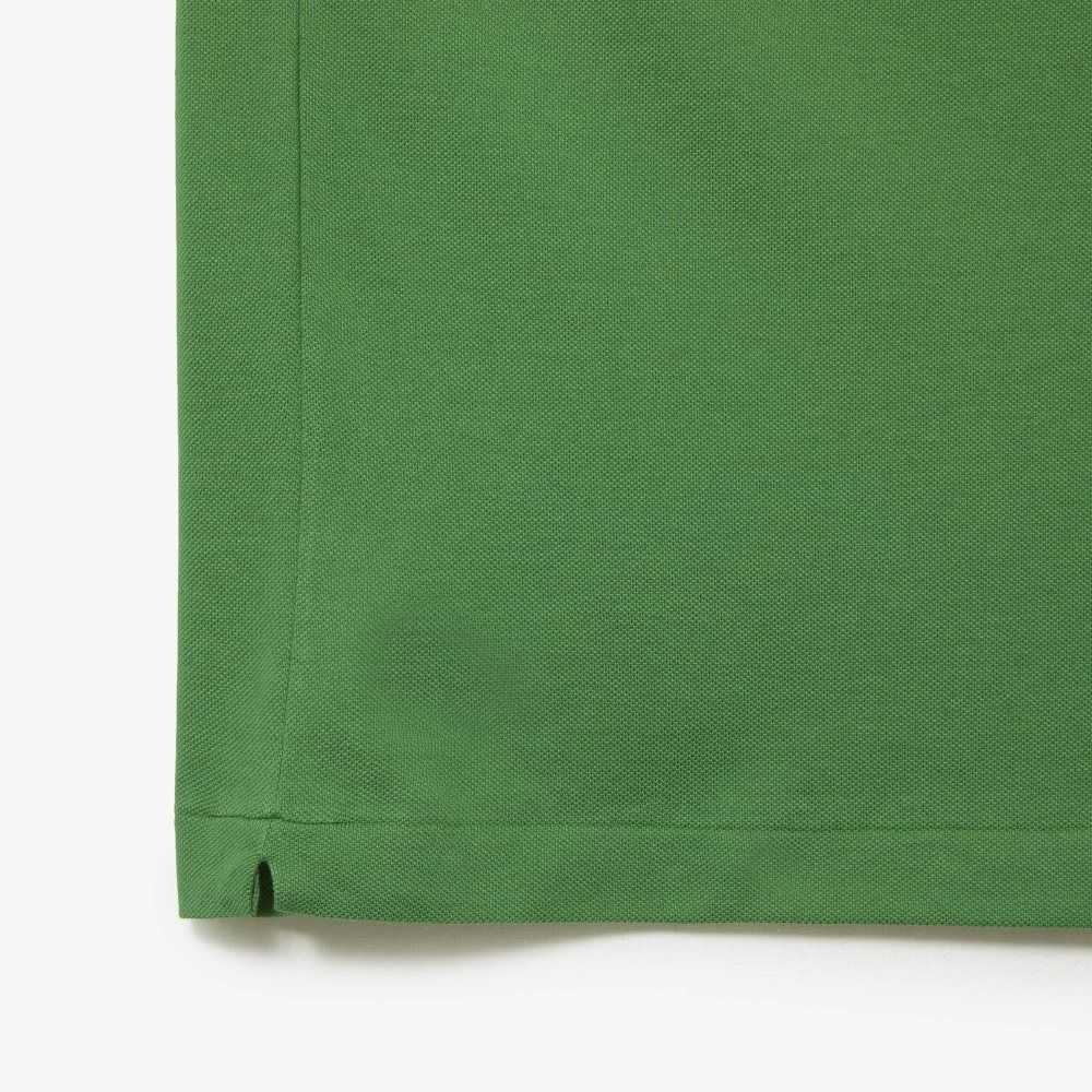 Green Lacoste Tall Fit Cotton Petit Pique Polo | FEARSZ-045