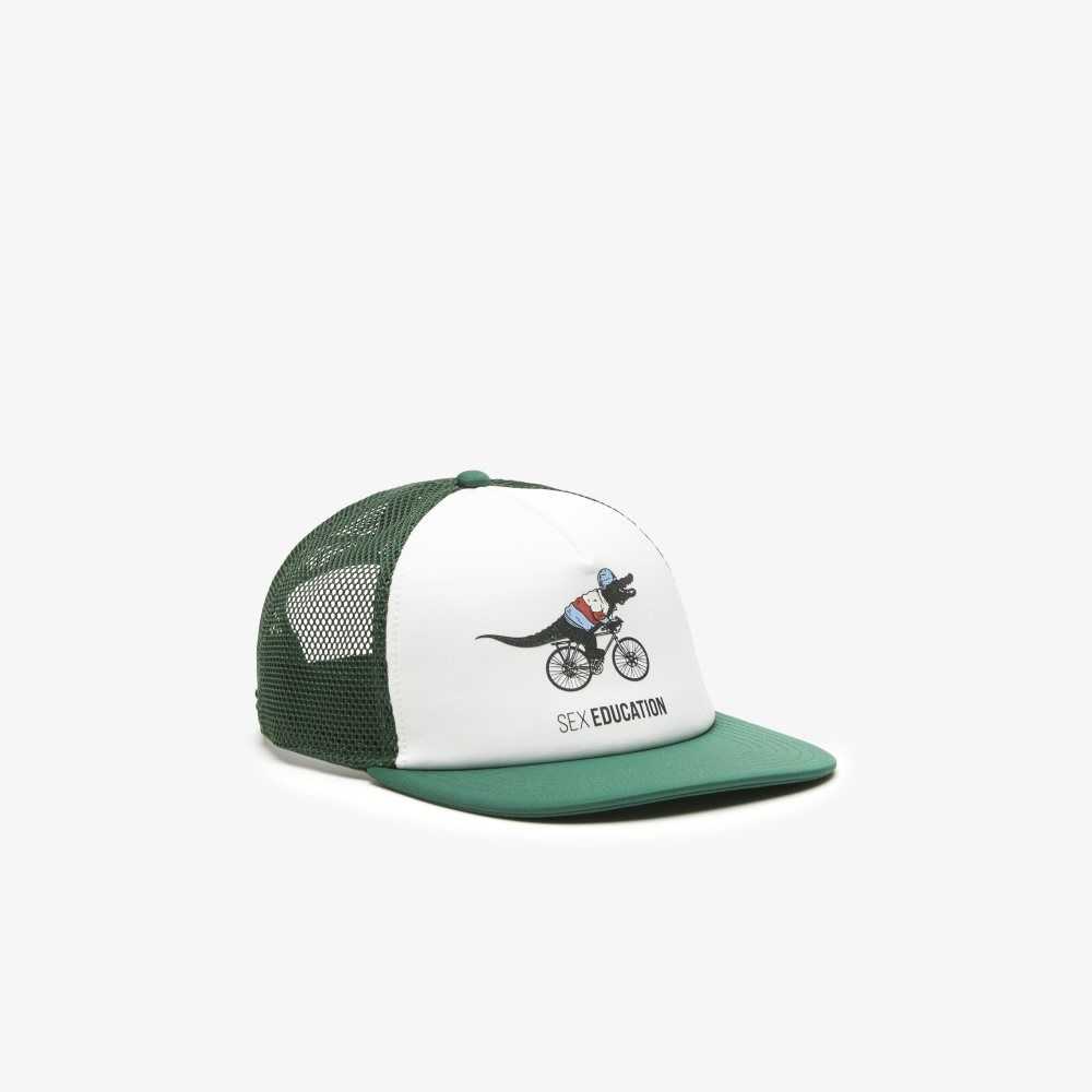 Green Lacoste x Netflix Cap | FBQMYI-379