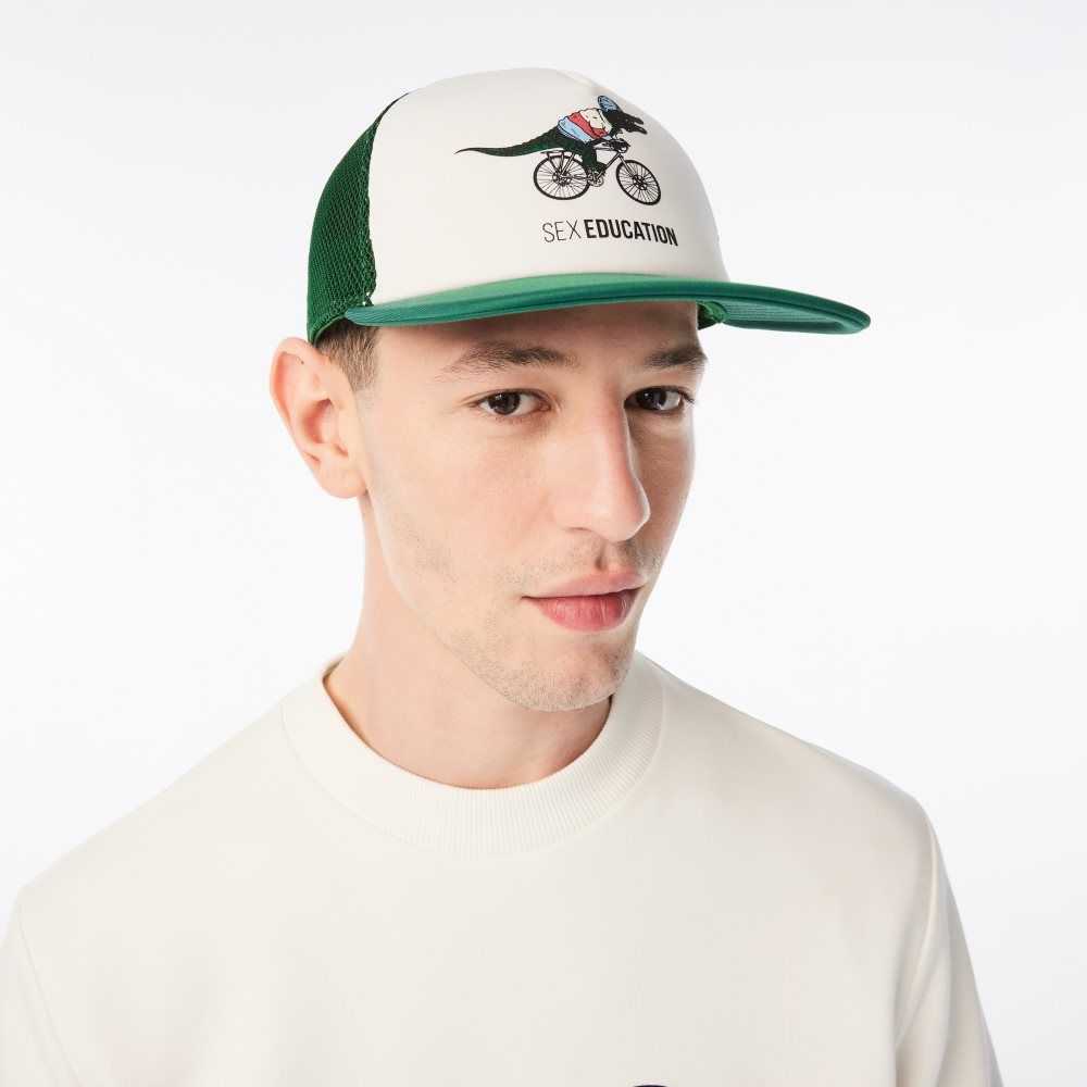 Green Lacoste x Netflix Cap | FBQMYI-379