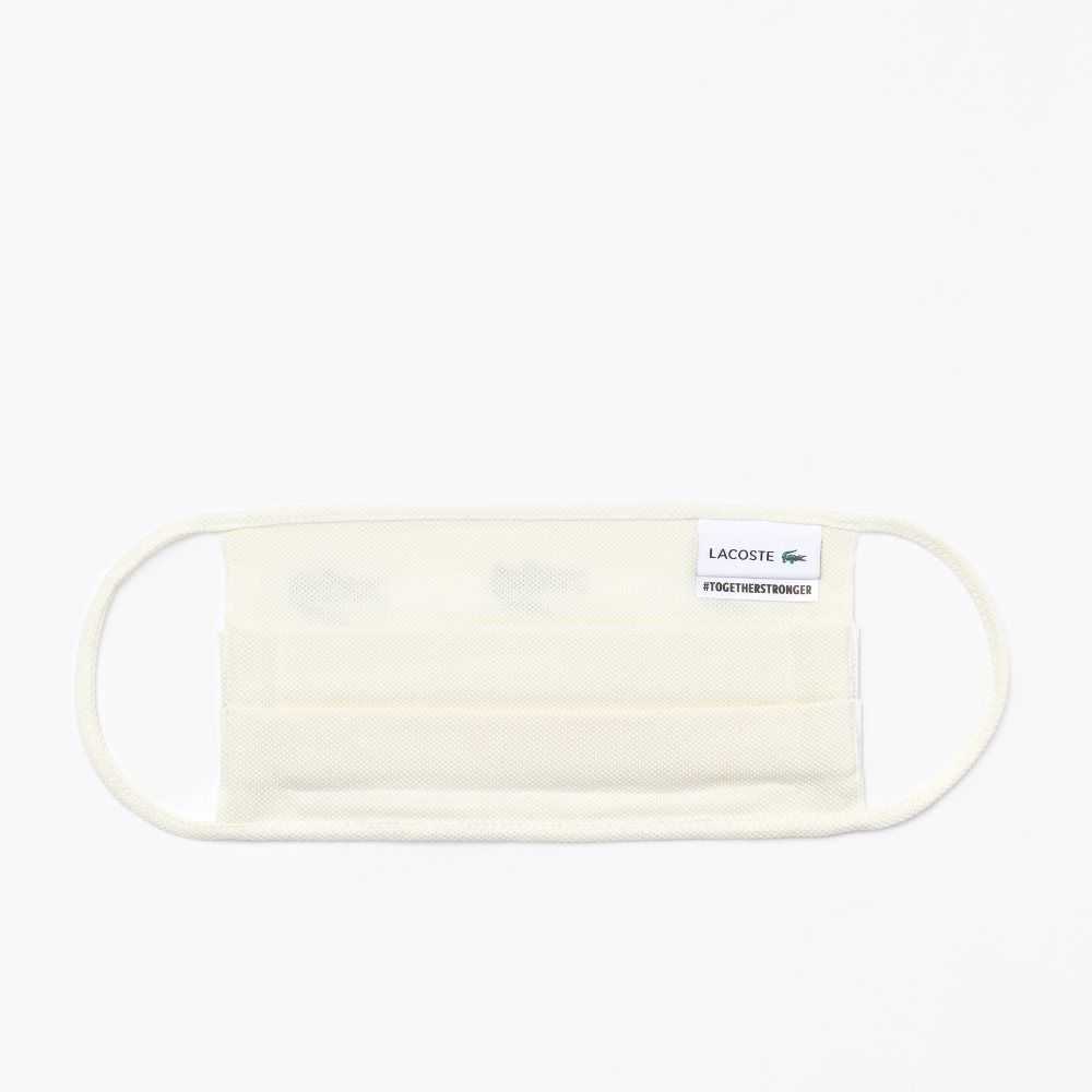 Green / White Lacoste L.12.12 Cotton Face Masks 3-Pack | BWHLRN-783