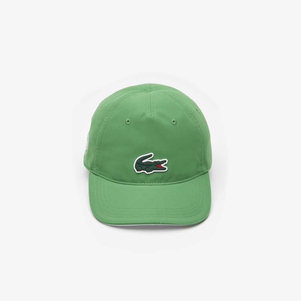 Green / White Lacoste Sport Roland Garros Edition Microfiber Cap | PFXLRK-930